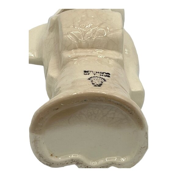 Vintage Benihana of Tokyo Geisha Girl Holding Fan Ceramic Tiki Mug Cream White - Picture 9 of 15